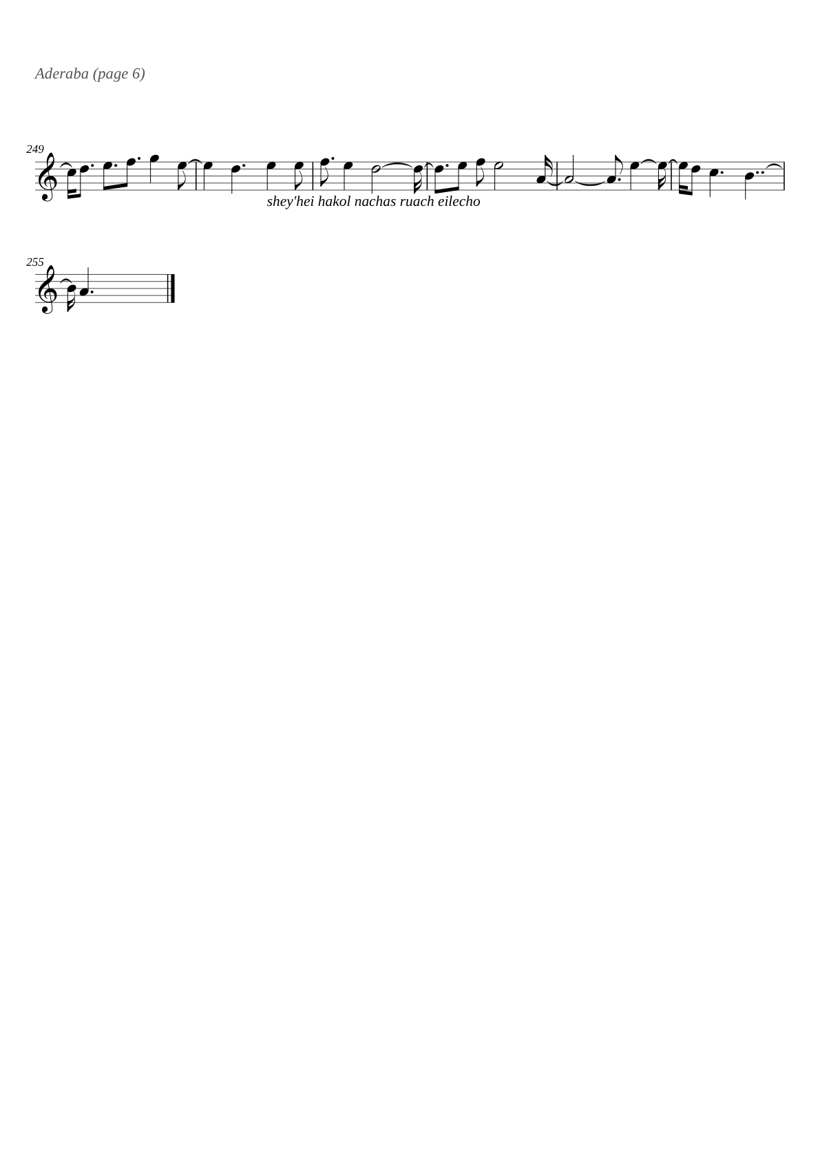 Aderaba sheet music page 6