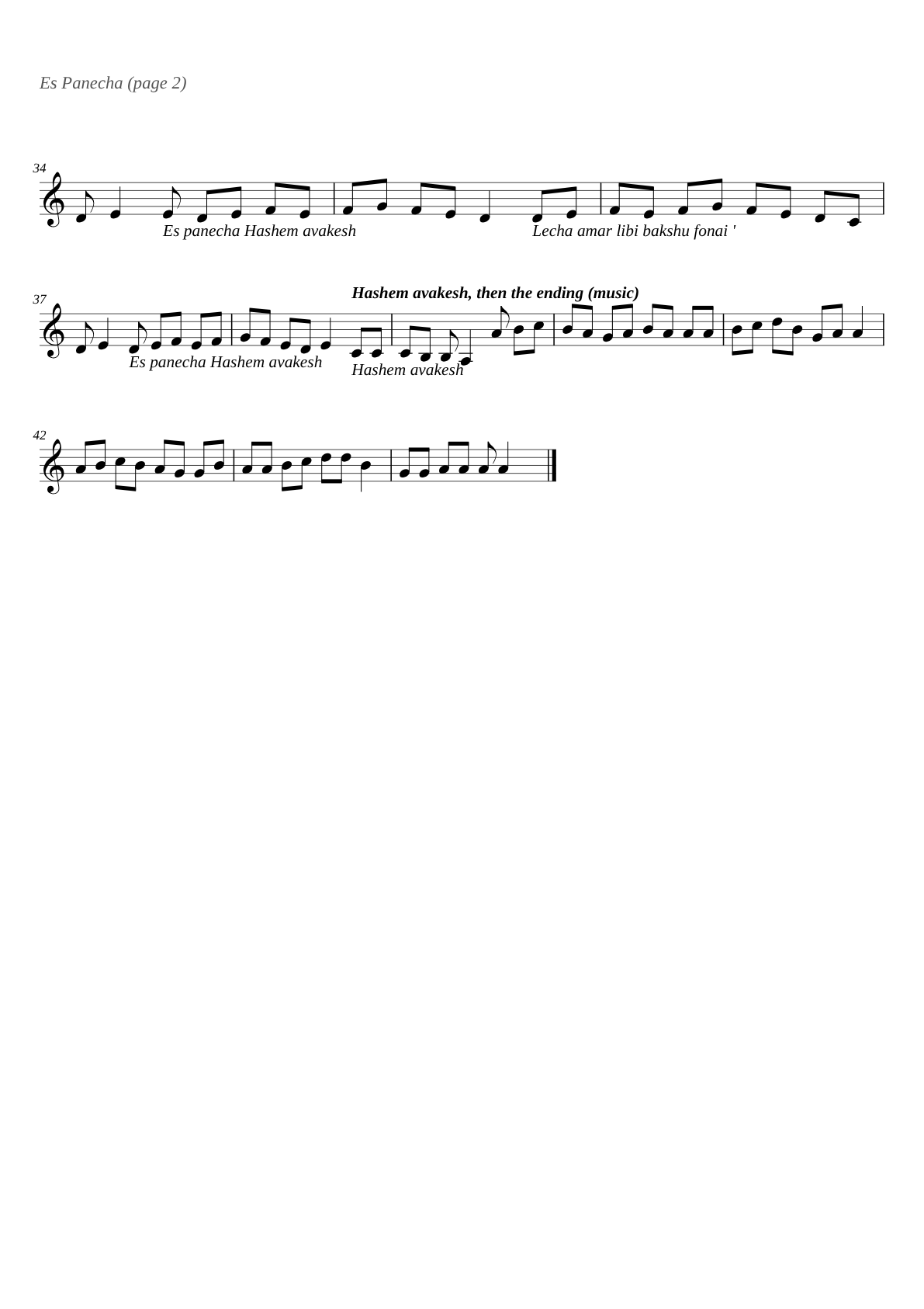 Es Panecha sheet music page 2