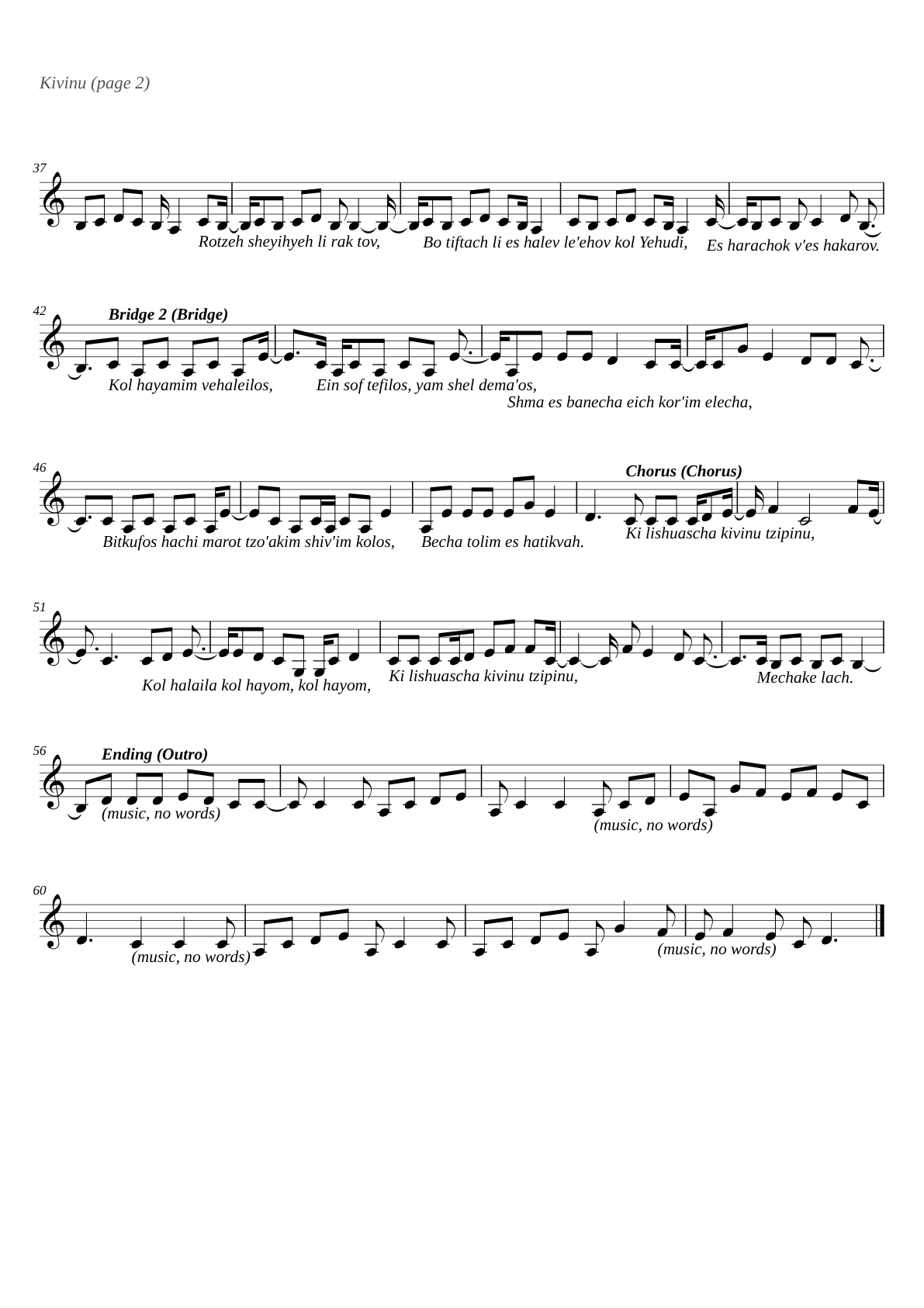 Kivinu sheet music page 2