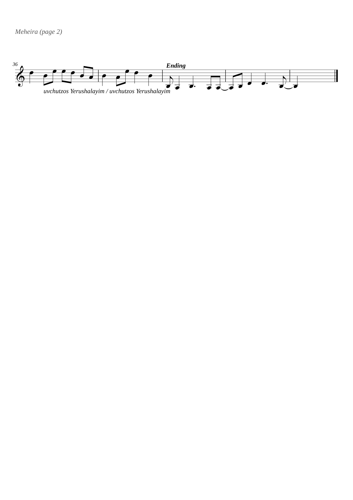 Meheira sheet music page 2